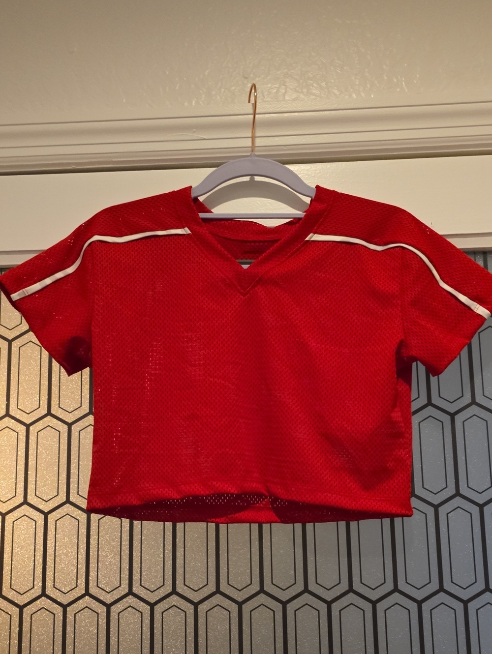 5 The Label Short-Sleeve Athletic Crop Top